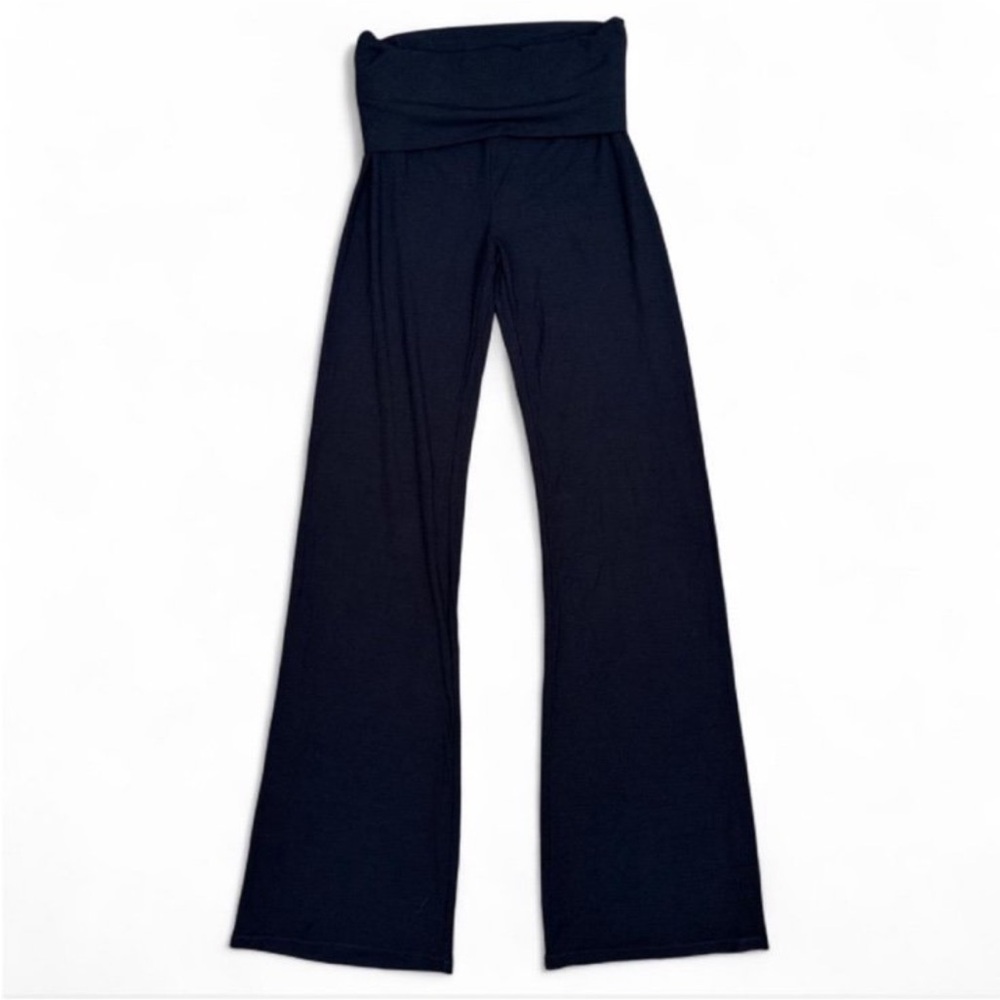 SKIMS *NWT SOFT LOUNGE FOLD OVER PANT | COLOR: ONYX - Picture 4 of 11